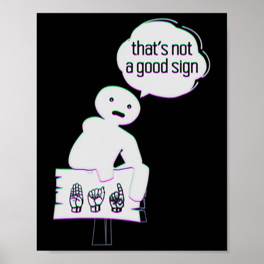 Gebarentaal Asl Amerikaans Hand Gebaren Bewustzijn Poster (Voorkant)