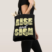 Gebarentaal ASL Rise and Sign Tote Bag (Dichtbij)