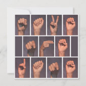 Gebarentaal Bewaar de Datum Kaart (Voorkant)