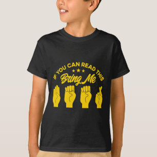 Gebarentaal Breng me bier doof 1 T-shirt