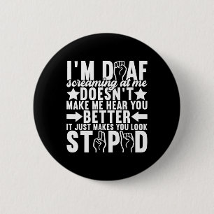 Gebarentaal Doof bewustzijn 11 Ronde Button 5,7 Cm