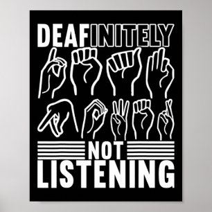 Gebarentaal Doof Bewustzijn 1 Poster