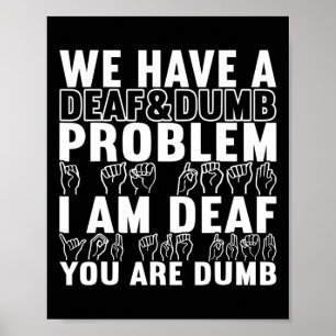 Gebarentaal Doof bewustzijn 20 Poster