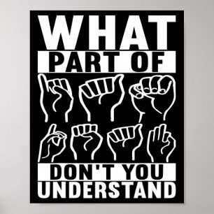 Gebarentaal Doof Bewustzijn 7 Poster