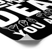 Gebarentaal Doof bewustzijn 8 Poster (Hoek)