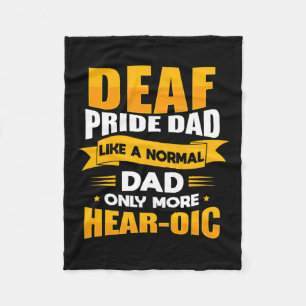 Gebarentaal Doof Bewustzijn ASL en Dove Pride Day Fleece Deken