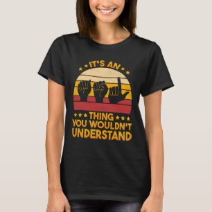 Gebarentaal Doof Bewustzijn en ASL 1 T-shirt