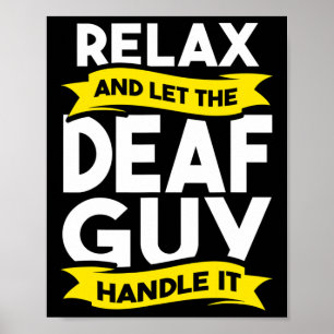 Gebarentaal Doof Bewustzijn Gehoorverlies en ASL Poster