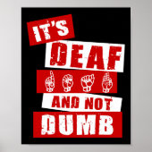 Gebarentaal Doof Bewustzijn Hand Talk Asl Lenguaj Poster (Voorkant)