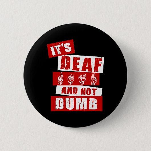 Gebarentaal Doof Bewustzijn Hand Talk ASL Lenguaj Ronde Button 5,7 Cm (Voorkant)