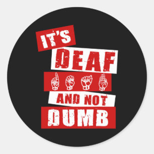 Gebarentaal Doof Bewustzijn Hand Talk ASL Lenguaj Ronde Sticker
