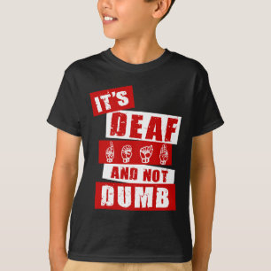 Gebarentaal Doof Bewustzijn Hand Talk ASL Lenguaj T-shirt