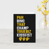 Gebarentaal Handgebaar Doof Gehoorverlies Bewustzi Kaart (Gele Bloem)