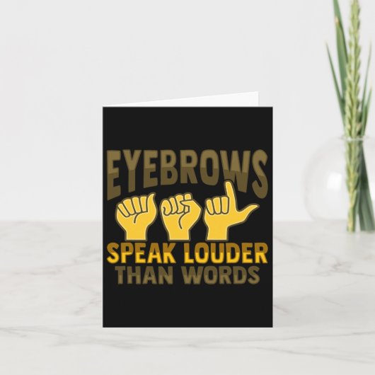 Gebarentaal handgebaar dove gehoorverlies bewustzi kaart (Voorkant)