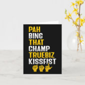 Gebarentaal handgebaar dove gehoorverlies bewustzi kaart (Gele Bloem)