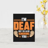 Gebarentaal Handtolk ASL Doof Bewustzijn Kaart (Gele Bloem)