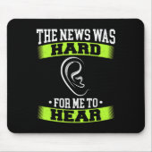 Gebarentaal Handtolk ASL Doof Bewustzijn Muismat (Voorkant)