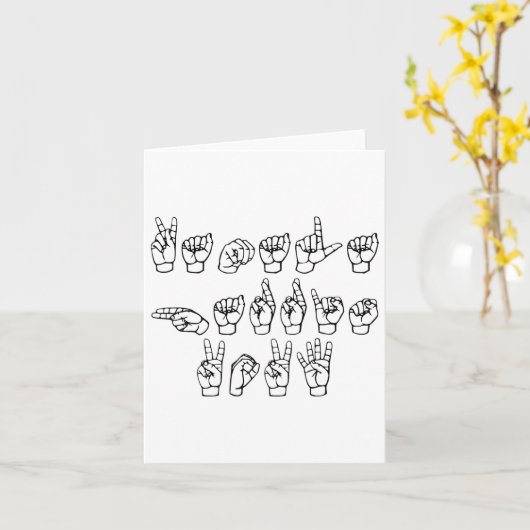 Gebarentaal Harris Kaart (Gele Bloem)