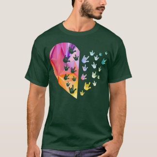 Gebarentaal Hart ASL Gift Deaf Gift ASL Gift T-shirt