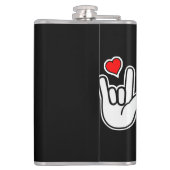 Gebarentaal Ik hou van je Gebarentaal Heupfles (Achterkant)