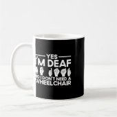 Gebarentaal Ja Ik ben Doof Koffiemok (Links)