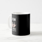 Gebarentaal Kleding Doof Bewustzijn ASL Fun Gift Koffiemok (Voorkant links)