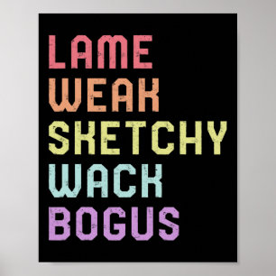 Gebarentaal Lam Zwak Asl Slang T-shirt Doof Bewust Poster