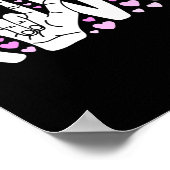 Gebarentaal Liefde Asl Wees Aardig Doof Bewustzijn Poster (Hoek)
