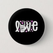 Gebarentaal Liefde ASL Wees Vriendelijk Doof Bewus Ronde Button 5,7 Cm (Voorkant)
