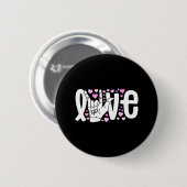 Gebarentaal Liefde ASL Wees Vriendelijk Doof Bewus Ronde Button 5,7 Cm (Voorkant /achterkant)