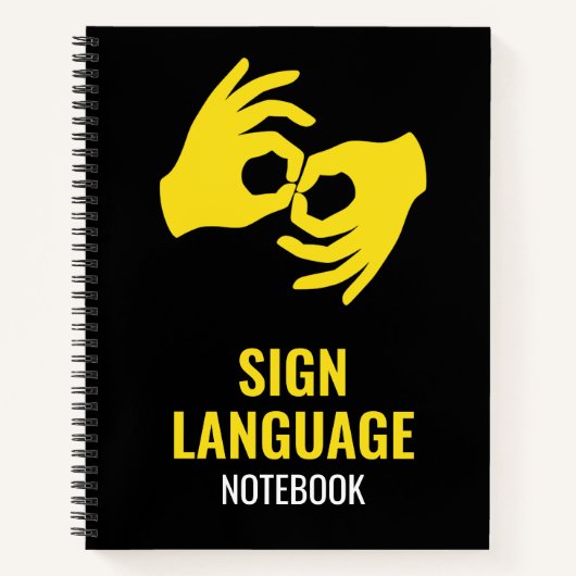 Gebarentaal Notitieboek – ASL Notities (Voorkant)