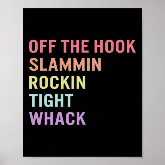 Gebarentaal Off Hook Asl Slang T-shirt Doofbewustz Poster (Voorkant)