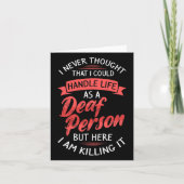 Gebarentaal Slechthorendheid Dove Bewustwording En Kaart (Voorkant)