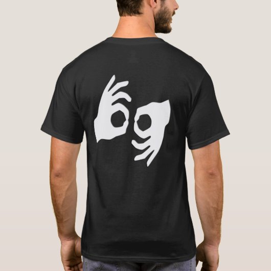 gebarentaal t-shirt (Achterkant)