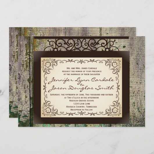  gebarentaal Uitnodigingen voor landhuwelijk (Voorkant / Achterkant)