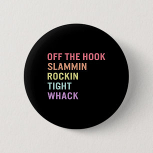 Gebarentaal van Hook ASL Slang T-shirt Deaf Awaren Ronde Button 5,7 Cm