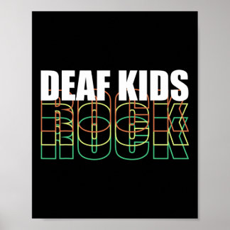 Gebarentaal voor dove kinderen poster
