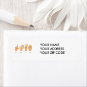 GEBARENTAAL VOOR LIEFDE ETIKET (Insitu)