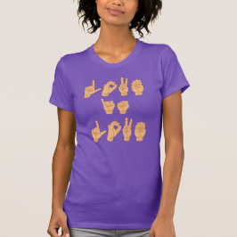 GEBARENTAAL VOOR LIEFDE IS LIEFDE T-SHIRT