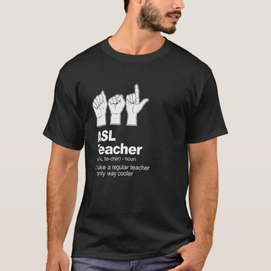 Gebarentaaldocent Definitie Gebarentaaldocent T-shirt (Voorkant)