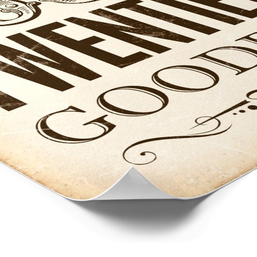 gebarentafdruk KISSEERT UW TWEEHEDEN-GOODBYE Poster (Hoek)