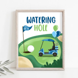 Gebarenteken van de Hole Golf Par-T-shirt Boy Birt Poster