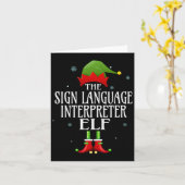 Gebarentolk Elf Overeenkomstige Familie Groep Kaart (Gele Bloem)