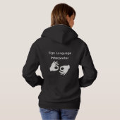 Gebarentolk Vrouw Hoodie (Achterkant volledig)
