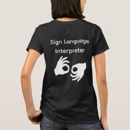 Gebarentolk Vrouw T-shirt Zwart
