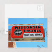 gebarentraject 66 Kingman Wisconsin Engines Briefkaart (Voorkant / Achterkant)