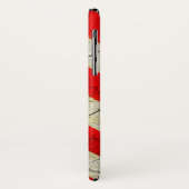 Gebarsten Amerikaanse vlag Case-Mate iPhone Case (Achterkant/links)