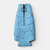Gebarsten  Baby Blue Custom Bottle Cooler (Achterkant)