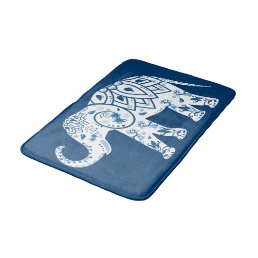  gebarsten blauw olifant badmat (Gekanteld)