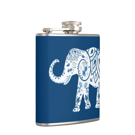  gebarsten blauw olifant heupfles (Rechts)